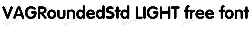 VAGRoundedStd LIGHT free font download字体转换